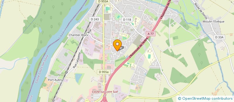 localisation de l'entreprise HK REHABILITATION ET DEVELOPPEMENT à COSNE-COURS-SUR-LOIRE