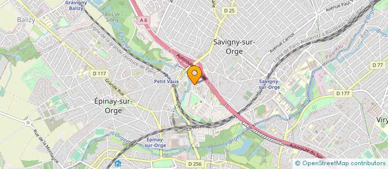 localisation de l'entreprise HK TAXI à SAVIGNY-SUR-ORGE