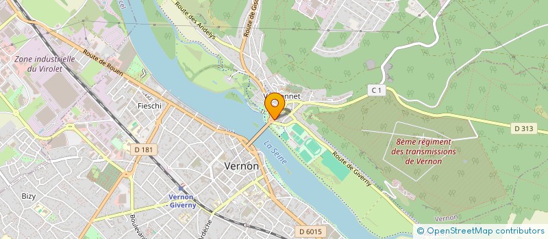 localisation de l'entreprise HK TP  VERNON