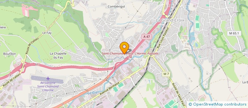 localisation de l'entreprise HK TRANSPORTS  LA GRAND-CROIX