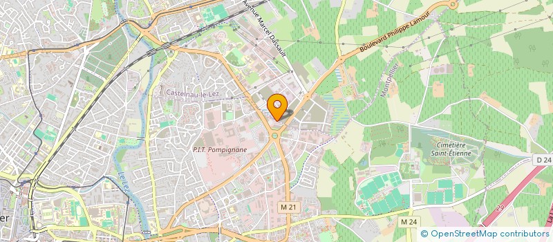 localisation de l'entreprise HK TRAVAUX à MONTPELLIER