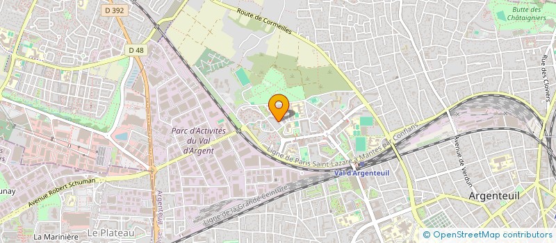 localisation de l'entreprise HK VENTILO  ARGENTEUIL