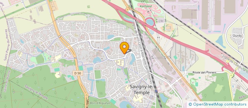 localisation de l'entreprise HK4WEB  SAVIGNY-LE-TEMPLE