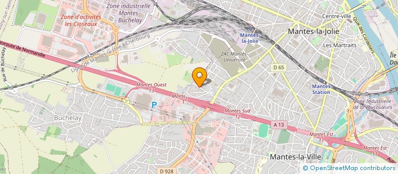 localisation de l'entreprise HKB TRANSPORT  MANTES-LA-VILLE