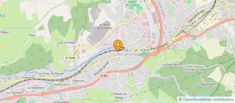 localisation de l'entreprise HKC  LA RICAMARIE