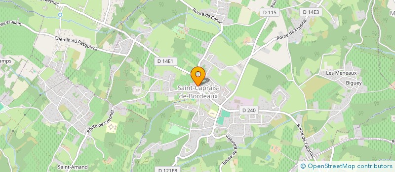 localisation de l'entreprise HKE  SAINT-CAPRAIS-DE-BORDEAUX