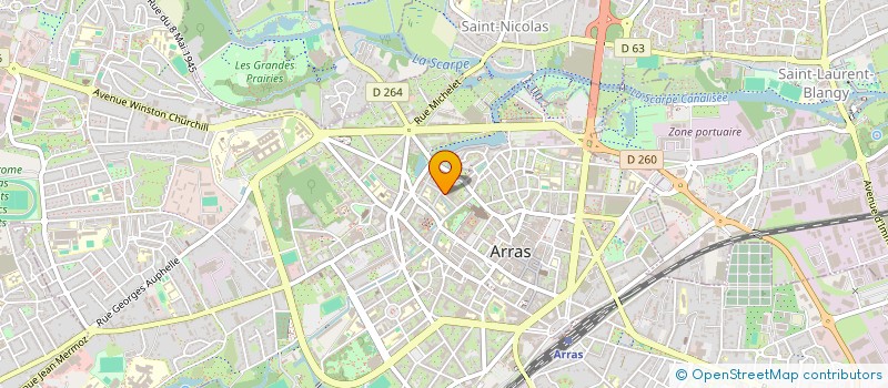 localisation de l'entreprise HKI CARRELAGE & RENOVATION à ARRAS
