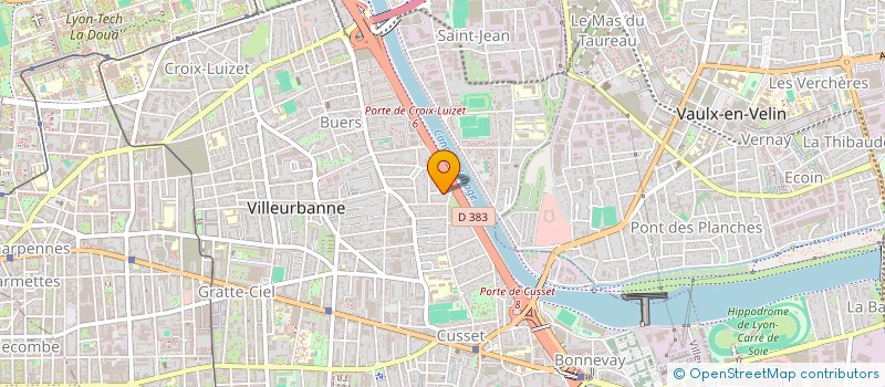 localisation de l'entreprise HKM BATIMENTS  VILLEURBANNE