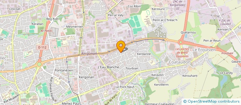 localisation de l'entreprise HKN FIBRE à GUIPAVAS