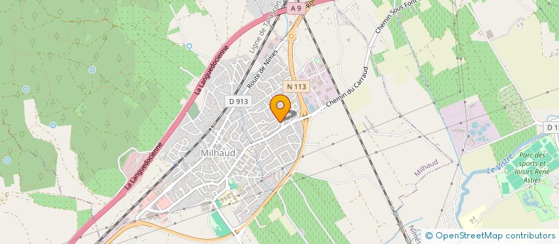 localisation de l'entreprise HKPRODIS  MILHAUD