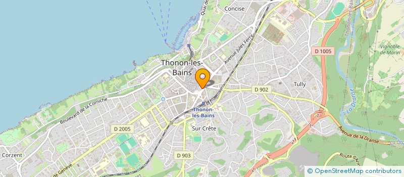 localisation de l'entreprise HKYE CONSTRUCTION à THONON-LES-BAINS