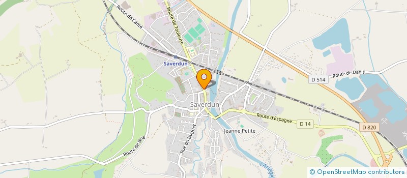 localisation de l'entreprise HL à SAVERDUN