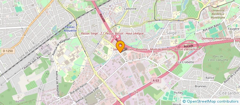 localisation de l'entreprise HL 717 à PESSAC