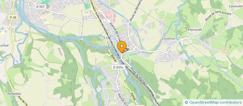 localisation de l'entreprise HL  COARRAZE