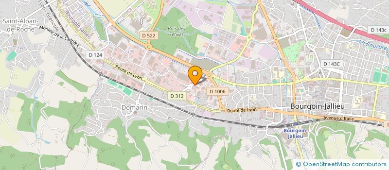 localisation de l'entreprise HL  BOURGOIN-JALLIEU