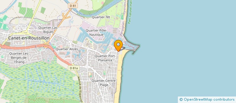 localisation de l'entreprise HL  CANET-EN-ROUSSILLON