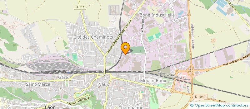 localisation de l'entreprise HL ABATTOIR à LAON