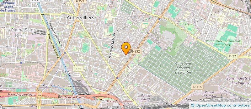 localisation de l'entreprise HL AUTO  AUBERVILLIERS