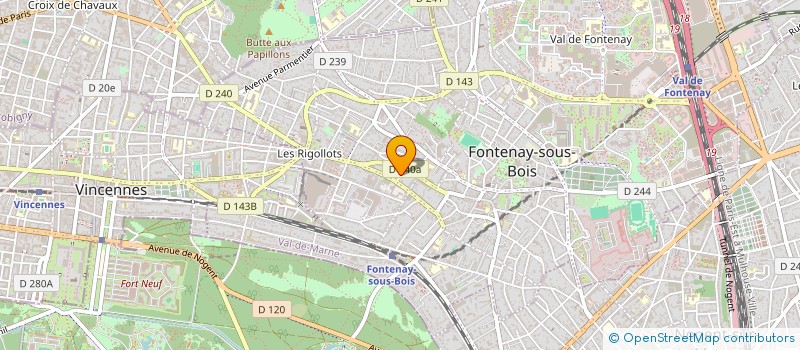 localisation de l'entreprise HL CONSULTING à FONTENAY-SOUS-BOIS