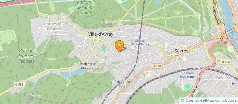 localisation de l'entreprise HL CONSULTING  VILLE-D'AVRAY
