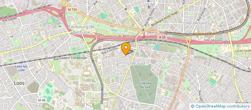 localisation de l'entreprise HL DE BETHUNE à LILLE