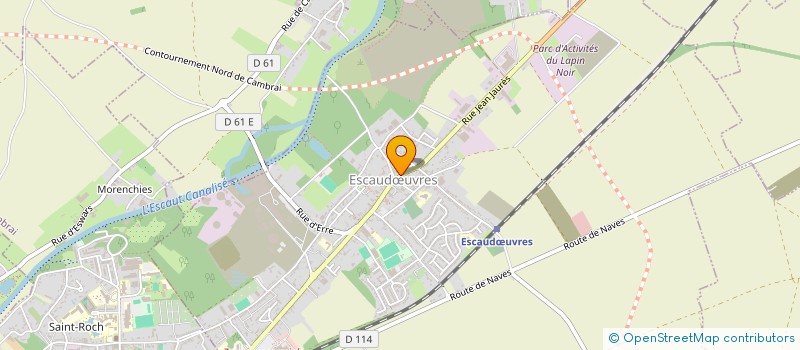 localisation de l'entreprise HL DECO  ESCAUDUVRES