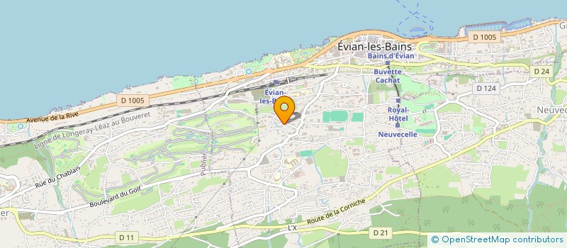 localisation de l'entreprise HL ELECTRICITE à EVIAN-LES-BAINS