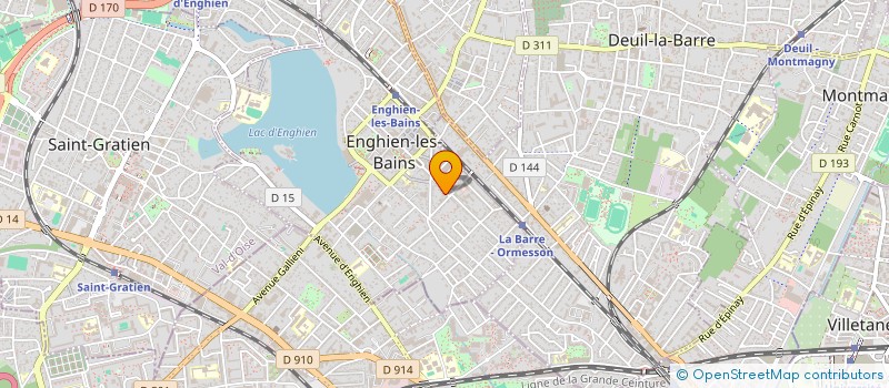 localisation de l'entreprise HL ETUDES à ENGHIEN-LES-BAINS