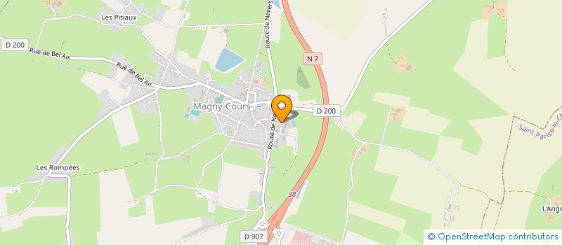 localisation de l'entreprise HL FINANCES à MAGNY-COURS