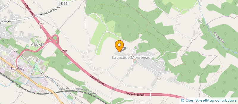 localisation de l'entreprise HL FROID CLIM à LABASTIDE-MONREJEAU