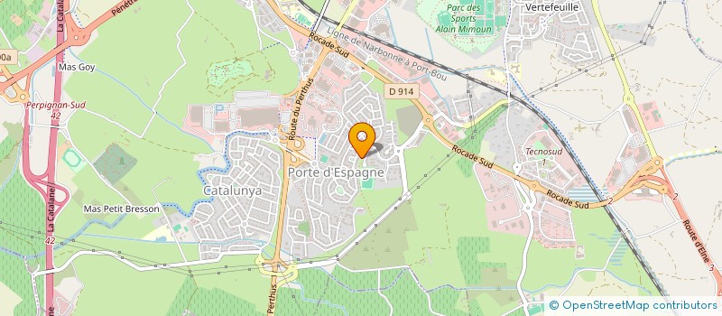 localisation de l'entreprise HL GESTION  PERPIGNAN