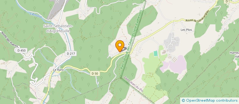 localisation de l'entreprise HL GIANNOLI  SAINT-SEBASTIEN-D'AIGREFEUILLE