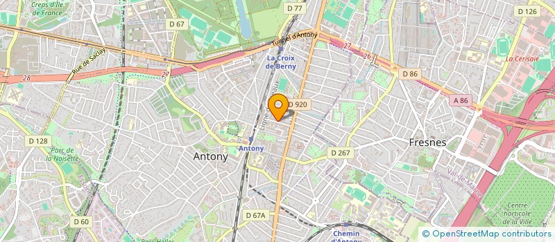 localisation de l'entreprise HL HOLDING à ANTONY