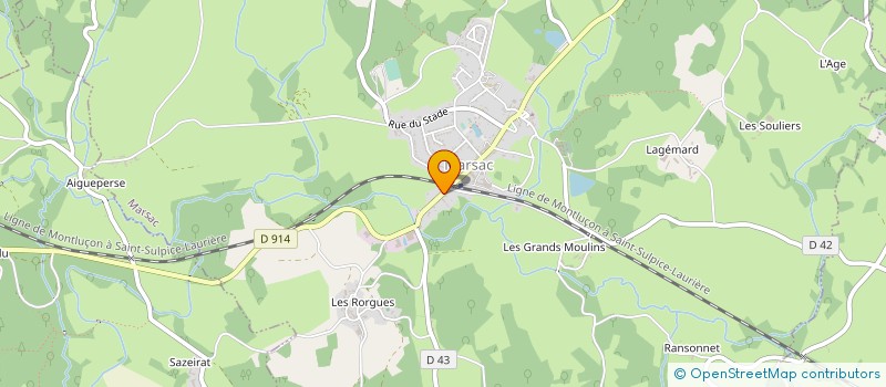 localisation de l'entreprise HL IMMO à MARSAC