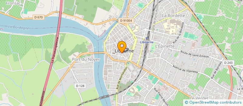 localisation de l'entreprise HL IMMO  LIBOURNE
