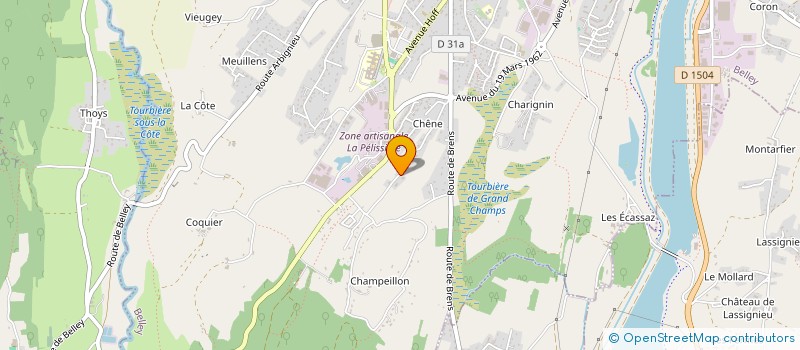 localisation de l'entreprise HL IMMOBILIER  BELLEY