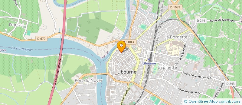 localisation de l'entreprise HL INTERIM à LIBOURNE
