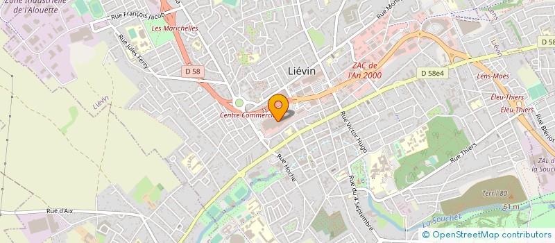 localisation de l'entreprise HL & K à LIEVIN