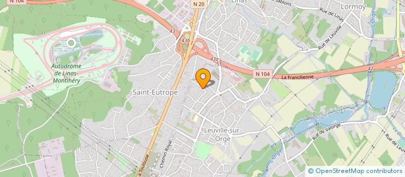 localisation de l'entreprise HL &MT CARS  LEUVILLE-SUR-ORGE