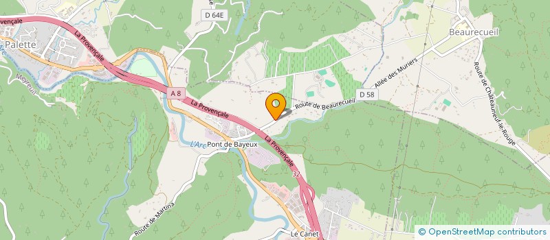localisation de l'entreprise HL PLOMBERIE CHAUFFAGE à MEYREUIL
