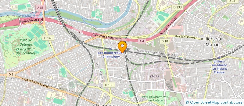 localisation de l'entreprise HL PRESTIGE à CHAMPIGNY-SUR-MARNE