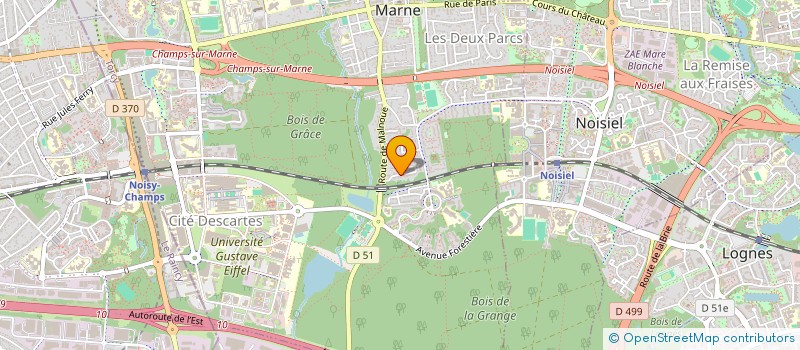 localisation de l'entreprise HL PROPERTY  CHAMPS-SUR-MARNE