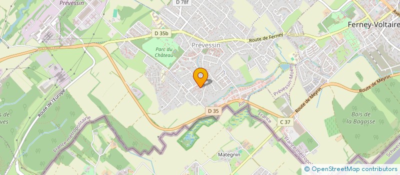 localisation de l'entreprise HL RACING DRIVER  PREVESSIN-MOENS