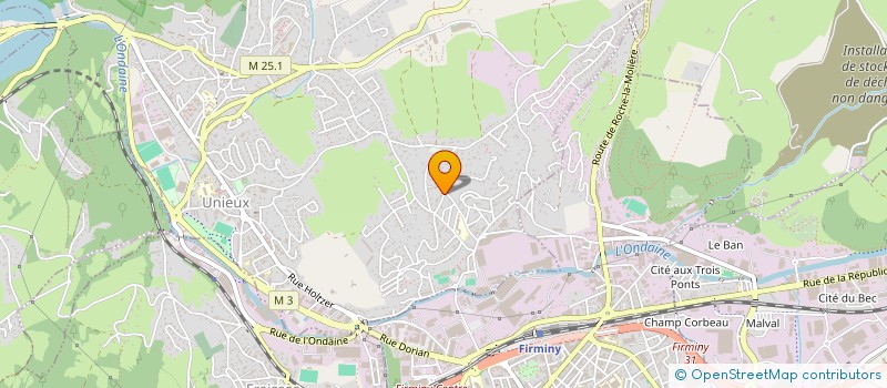 localisation de l'entreprise HL-RECHERCHE CLINIQUE  UNIEUX