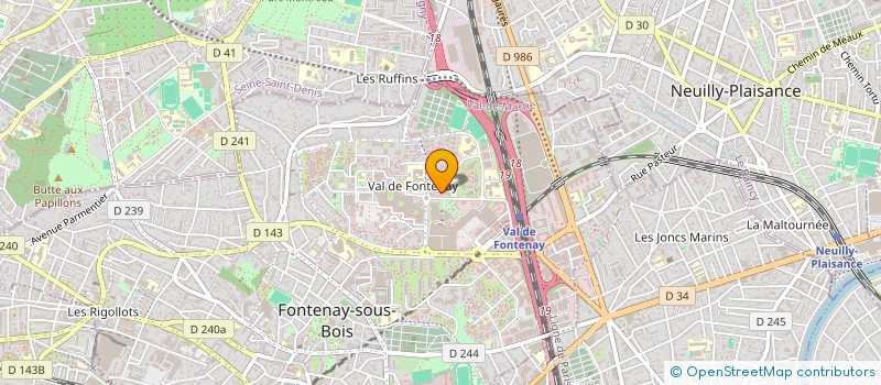 localisation de l'entreprise HL RESTO  FONTENAY-SOUS-BOIS