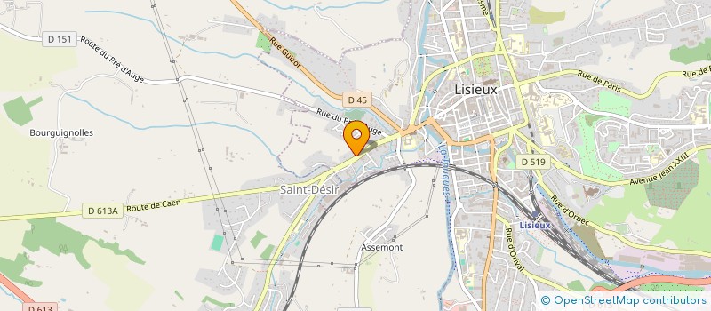 localisation de l'entreprise HL SELECT CARS  LISIEUX