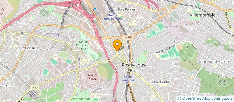localisation de l'entreprise HL SERVICES à ROSNY-SOUS-BOIS