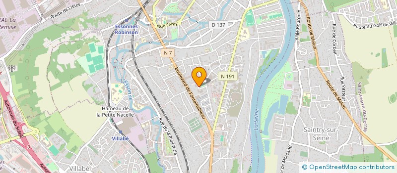 localisation de l'entreprise HL TRANSPORT  LE COUDRAY-MONTCEAUX