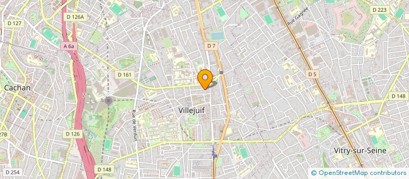 localisation de l'entreprise HL TRANSPORT à VILLEJUIF
