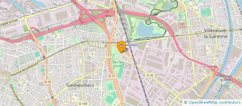 localisation de l'entreprise HL TRANSPORT LOGISTIQUE à GENNEVILLIERS
